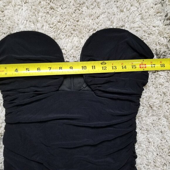 NWT Leau London Mesh Mini Stretch Shirred Mini Dress Size: XXL - Picture 5 of 7